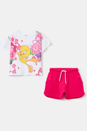 OVS Jogging Set In Cotone Con Stampa Titti, Bambina