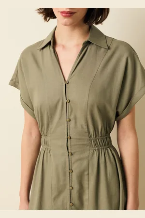 OVS Vestito Chemisier Maniche Corte, Donna