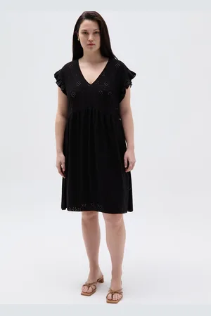 OVS Vestito Corto In Sangallo Curvy, Donna
