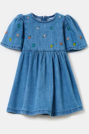 FAGOTTINO Abito In Con Ricamo Fiorellini, Bambina