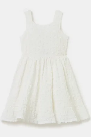 OVS Vestito Crinkle Con Balza, Bambina