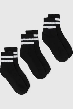 OVS OVS , Tripack Calze Da Tennis Con Bande Rigate, Uomo