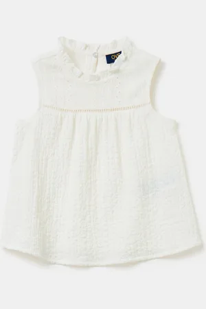 OVS Blusa Crinkle Con Ricami, Bambina