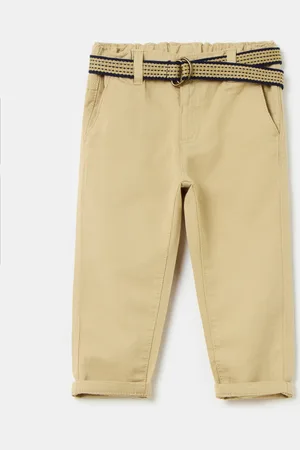 FAGOTTINO Pantaloni In Cotone E Lino Con Cintura, Bambino