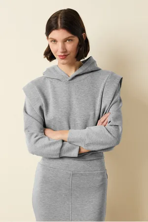 OVS Felpa In Scuba Con Cappuccio Boxy Fit, Donna