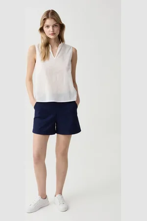 OVS OVS , Shorts In Cotone Stretch Con Risvolti, Donna