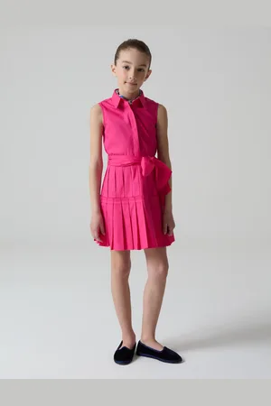 OVS Abito Chemisier Con Gonna A Pieghe, Bambina