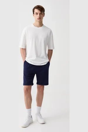 OVS 0000, Bermuda Jogger Con Pinces E Risvolti, Uomo