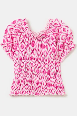 OVS Blusa In Crêpe Con Stampa Ikat, Bambina