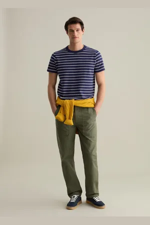 PIOMBO T-shirt In Cotone A Righe Sottili, Uomo