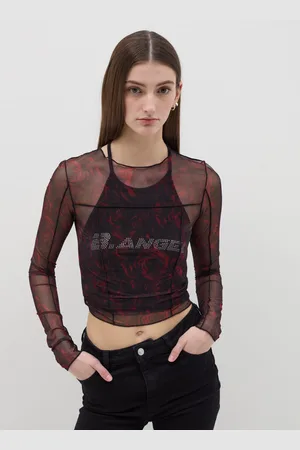 OVS T-shirt In Mesh Con Stampa Rose B.angel X Mare Fuori, Donna