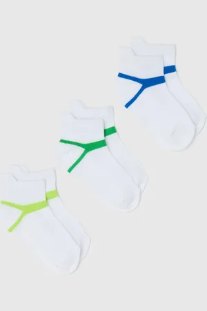 OVS Tripack Calze Corte Con Dettaglio A Contrasto, Bambino