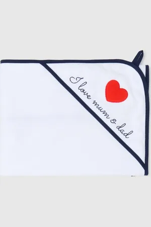 FAGOTTINO Accappatoio Con Ricamo I Love Mum & Dad, Unisex