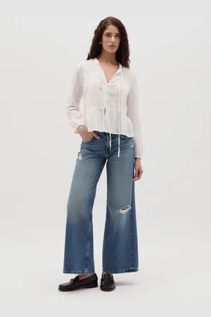 OVS OVS , Blusa Con Laccetti E Motivo A Righe, Donna