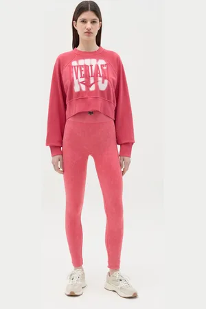 Everlast Felpa Cropped Con Stampa Logo, Donna