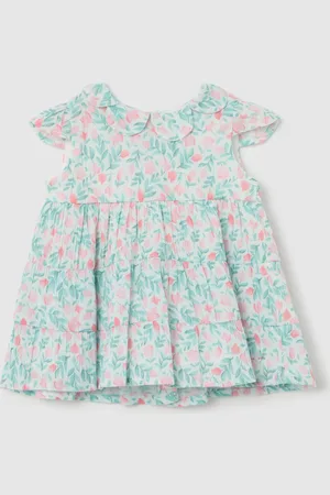 FAGOTTINO Vestito Crinkle Con Stampa Tulipani, Neonata