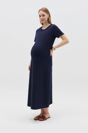 NICOL CARAMEL Vestito Lungo Premaman, Donna