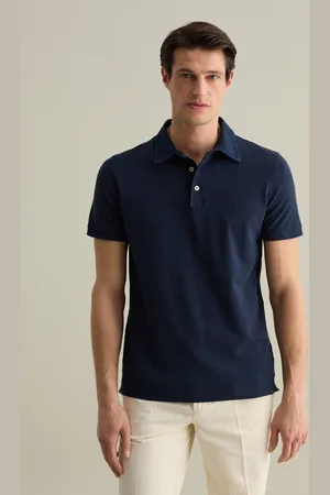PIOMBO Polo In Piquet Di Cotone, Uomo