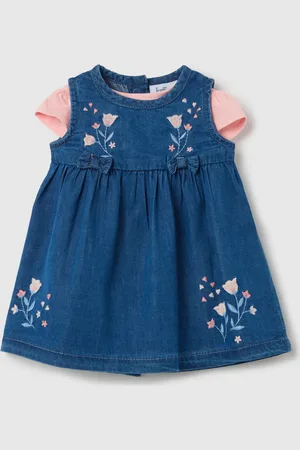 FAGOTTINO Set T-shirt In Cotone E Vestitino In Con Ricamo, Neonata