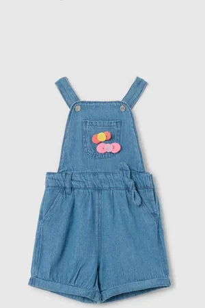 FAGOTTINO Salopette In Con Applicazione Fiocchi, Bambina