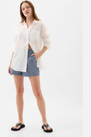 GAP Shorts In Cotone Chambray, Donna