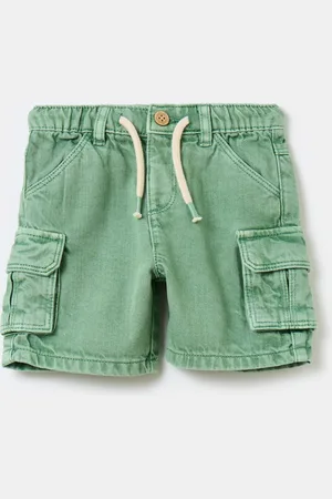 FAGOTTINO Shorts Cargo In Denim Con Coulisse, Bambino