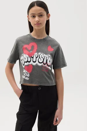 OVS T-shirt Crop In Cotone Con Stampa "don