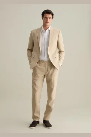 PIOMBO Pantaloni Regular Fit In Lino Contemporary, Uomo