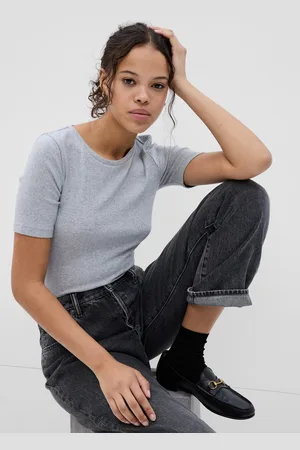GAP T-shirt Girocollo In Cotone E Modal Melange, Donna