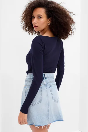 GAP T-shirt Scollo A Barchetta In Cotone E Modal, Donna