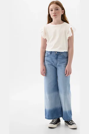 OVS T-shirt In Cotone Con Volant Sangallo, Bambina