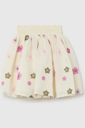 OVS Gonna A Palloncino Con Ricamo Fiorellini, Bambina