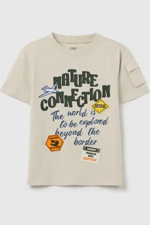 OVS T-shirt In Cotone Con Patch "nature Connection", Bambino