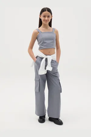 OVS Pantaloni Cargo Gessati, Bambina