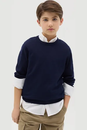 OVS Pullover In Cotone Tinta Unita, Bambino