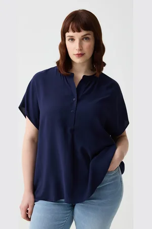OVS Blusa In Viscosa Con Bottoni Curvy, Donna