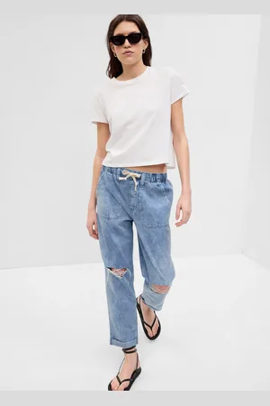 GAP Jeans Pull-on Easy Fit Con Coulisse, Donna