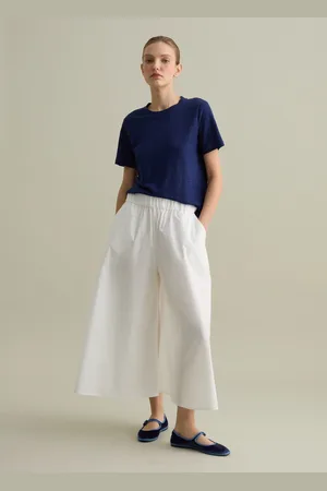 PIOMBO T-shirt Girocollo In Lino, Donna