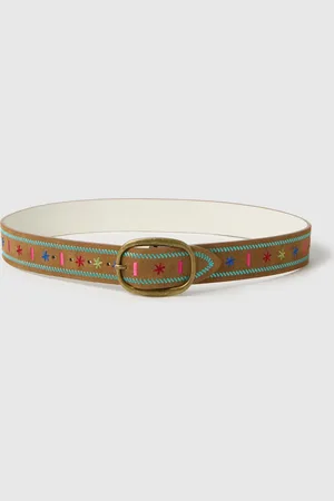 PIOMBO Cintura In Pelle Decorata, Donna