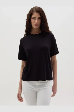 OVS OVS , T-shirt Nera Con Maniche A Kimono, Donna
