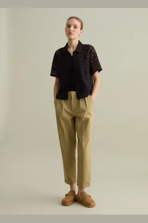 PIOMBO Polo In Pizzo Nera, Donna