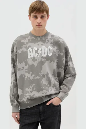 J MUSIC MATTER Felpa Camouflage Stampa Ac/dc, Uomo