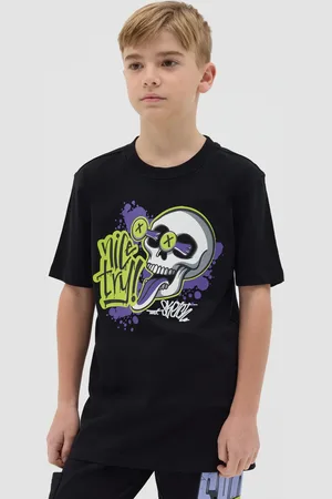OVS T-shirt In Cotone Con Stampa Teschio "nice Try!", Bambino