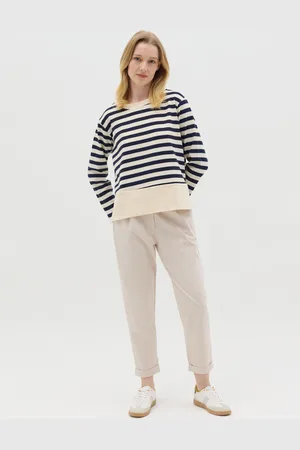Hybrid Pantalone Cropped Con Risvolti , Donna