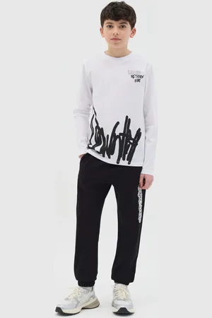 OVS Joggers In Felpa Con Coulisse E Stampa, Bambino