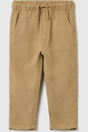 FAGOTTINO Pantalone In Lino E Viscosa Con Coulisse, Bambino