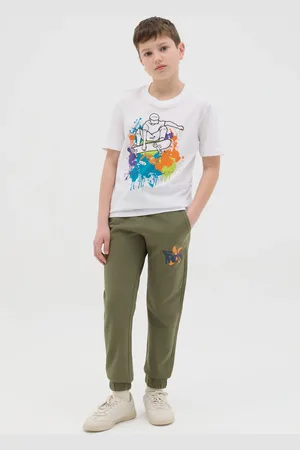 OVS Joggers In Cotone Con Coulisse E Stampa, Bambino