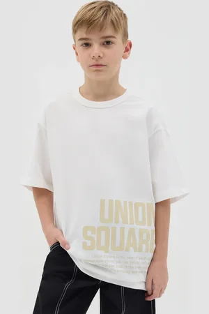 OVS T-shirt Da Ragazzo In Puro Cotone Regular Fit Con Scritta, Bambino