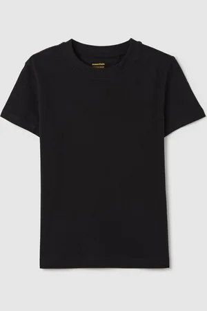OVS T-shirt Nera Essential In Cotone Bio, Bambina