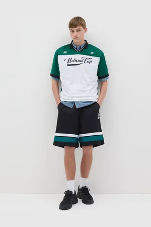 OVS Bermuda Jogger Neri Con Stampa Nfc, Uomo